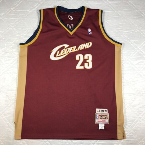 Vintage Cleveland Cavaliers Lebron James #23 Mitchell‎ & Ness Jersey size 3XL - Picture 1 of 7